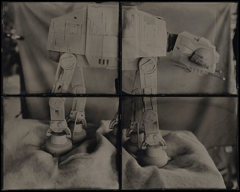 Illustration for article titled These Tintype Photos of Star Wars Toys Will Make You Nostalgic on Multiple Levels